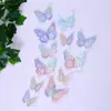 Mariposa Metálica Hueca 3D Mariposa de Simulación Estéreo Pegatinas de Decoración para el Hogar Color Mariposa de Comercio Exterior Pegatinas de Pared