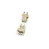 Vh3.96 Conector Plug-In de Fivela de Pinos Retos e Curvos Base de Pino Vertical Curvo Resistente a Altas Temperaturas Bege 2P