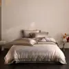 Nuevo juego de ropa de cama de cuatro piezas de algodón cepillado, ultrasuave y grueso, para otoño e invierno, con funda de edredón y sábana de algodón 100% con estampado de algodón de fibra larga, disponible para compra grupal