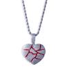 Collar Hip-Hop Colgante de Amor Creativo Personalizado Verano para Mujer Set de Cobre Zircón Joyería Estilo Ins Sentido de Alta Gama Nicho