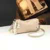 Bolsa de Ombro Único para Axila, Bolsa de Couro Genuíno para Mulheres, Modelo Novo Tendência 2026, Bolsa Transversal Popular Caixa Macia com Corrente