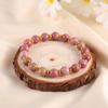 Pulseira de pedra natural dopamina 8mm homens e mulheres pulseira de miçangas de ágata transfronteiriça joias de cristal versátil amantes