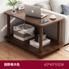 Sofá de doble capa lateral varios mesa cuadrada pequeña de lujo ligero sala de estar balcón de casa apartamento pequeño estante de almacenamiento de mesita de noche de dormitorio italiano
