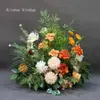 Arreglos Florales de Boda Estilo Bosque, Macetas Colgantes, Flores de Seda, Decoraciones de Pasillo, Decoraciones para la Ceremonia de Entrega del Coche de Boda, Escaparates, Plantas Verdes