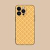Para iPhone15 nueva y deliciosa funda de teléfono de gofre