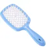 Pente de Cabelo Pente de Estilização Pente Massageador Pente para Cabelo Fofo Pente Vazado Uso Duplo Seco e Molhado Malha Pontilhada Pente para Cabelo Cacheado Favo de Mel