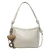 Bolso de hombro simple y versátil, nuevo bolso cruzado de moda 2026 para el día a día, gran capacidad, color liso, bolso de hombro de lujo ligero para debajo del brazo