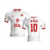 2025 Hunan Super League Xiangchao Camiseta de Manga Corta Raglán Secado Rápido Estampado Digital Versión de Visitante