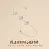 Pulsera de Mariposa de Hielo Triturado Super Brillante de Tiro Real de Tichia para Mujer, Plata de Ley S925, Moda de Nicho, Accesorio de Mano Versátil