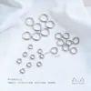 Cobre Chapado en Oro de 18 Quilates Superficie Plateada Brillante Anillo Círculo Qiankun Bucle Cerrado Materiales para Accesorios de Joyería de Collar Hecho a Mano para DIY