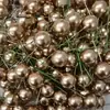 Bayas Rojas Navideñas Tallo Único Fruta Artificial de Espuma Bayas Rojas Brillantes Suministros Navideños Accesorios Materiales para Manualidades Guirnaldas