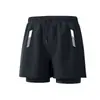 Pantalones de Playa Sueltos para Hombre Pantalones Deportivos de Doble Capa Running Deportes Venta Caliente Bañador de Doble Capa Anti-Vergüenza