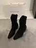 Temporada de Primer Encuentro~V Botas Martin hasta la pantorrilla Botas para mujer 2026 Otoño/Invierno Botines de Ante Botines Cortos Ajustados Marrón Melard