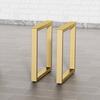 Hecho de Hierro Pintura Horneada Patas de Mesa Pies de Mesa Metálicos Soporte para Patas de Mesa de Comedor Pies de Mesa de Comedor Estante de Hierro Estante para Mesa de Oficina y Conferencias