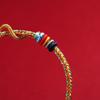 Pulsera de Cuerda Roja Año de la Serpiente 2026 para Mujer, Cuerda de Transformación de Serpiente a Dragón, Pulsera Trenzada del Zodíaco Serpiente, Se Puede Enhebrar con Oro
