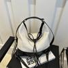 Bolso de hombro de lona de alta gama, bolso de mano sencillo de gran capacidad, mochila informal multiusos, 2024