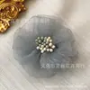 En stock seersucker flor diy hecho a mano estilo coreano 5cm tocado corsage decoración accesorios de ropa flor de hilo accesorios de joyería