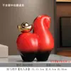 Novo Estilo Chinês Cerâmica Imediatamente Rico Retro Cavalo Tang Ornamentos Cavalo Vermelho Cavalo Preto Sala de Estar Entrada Decoração Artesanato Atacado