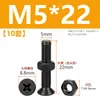 Tornillos de acero inoxidable 304 negros de cabeza avellanada en cruz juego de dos piezas tornillos de máquina de cabeza plana y tuercas M2M3M4M5M6M8