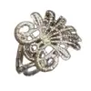 Anillo Explosivo de Encaje Medieval, Moda Retro, Estilo Old Money, Gama Alta, Anillo de Temperamento Exquisito