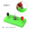 Iluminação pequena lâmpada escola primária ciência quarto grau circuito experimento material pacote faca interruptor suporte da lâmpada fio caixa de bateria