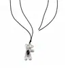 Collar Colgante Corazón Flor de Metal Estilo Ins Coreano Cadena Sencilla de Moda para Suéter Cadena de Joyería con Sentido de Diseño de Nicho Collar para Mujeres