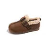 Zapatos Birkenstock para Niñas Zapatos de Felpa para Niños 2026 Invierno Nuevos Retro Unisex Zapatos de Algodón Zapatos de Frijol con Piel