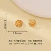 Prata 925 banhada a ouro com flor oca preservadora de cor, com Ágata Vermelha do Sul e Verde, pulseira de pérolas DIY, atacado de acessórios para joias