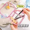 Bolsa para Caminar de Bebé Bolsa Transparente de PVC Muñeco de Algodón Exhibición Bolsa para Cosméticos Bolsa Colgante a Prueba de Polvo Bolsa Portátil de Viaje para Cosméticos