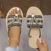 Comercio exterior estilo bohemio transfronterizo chanclas planas talla grande zapatos de playa 2026 moda otoño sandalias boca de pez