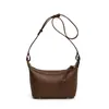 Bolsa de Ombro Texturizada Estilo Nicho Francês para Mulheres 2024 Inverno Novo Estilo Simples Casual Roupas de Trabalho Versátil Bolsa Transversal