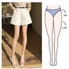 Conjunto de Shorts Primavera para Mujer 2025 Nuevo Pantalones de Pierna Ancha Línea A de Cintura Alta Pantalones Casuales Pantalones Adelgazantes Pantalones Cortos Calientes de Moda