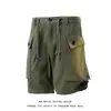 Shorts Deportivos de Verano con Bordado de Espiga para Hombre, Bolsillo Grande Tridimensional, Shorts Cargo, Tallas Grandes, Shorts de Playa para Hombre