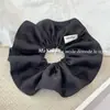 Estilo Coreano Elegante Grande Anel de Cabelo de Cetim Intestino Grosso Flor de Cabelo Simples High-end Corda de Cabelo Bola All-match Corda de Cabelo para Mulheres
