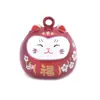 Oferta especial gato de la suerte de los sueños campana de sonido de agua colgante pequeño colgante japonés siete colores guardia imperial abierto cerrado campana de piano de agua