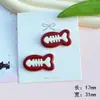 Gato de angora rojo amor acrílico accesorios DIY funda de teléfono móvil agujero zapatos parche material para accesorios para el cabello