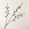 Vendas diretas da fábrica: fruta plástica artificial, fruto de eucalipto, design de display de decoração suave para hall de hotel, arranjo floral