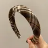 Diadema de Estilo Fresco de Lujo Ligero, Diseño de Esponja Fina, Accesorio para el Cabello de Gama Alta, Diadema de Colores para Mujeres, Venta al por Mayor, Diadema de Corona Alta para Lavarse la Cara