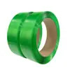 Suministro directo de fábrica de flejes de plástico PET para empaque de máquinas, flejes de acero plástico verde transparente, flejes de máquina 1608, flejes de amarre y empaque para logística