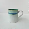 Taza de Cerámica con Esmalte Reactivo Horneado de 480 ml para Beber Agua, Café, Leche, Gres Liling