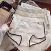 Cuecas Boxer Estilo Esportivo 100% Algodão para Meninas 10A Algodão de Bebê Antibacteriano Cor Sólida Bloqueio de Cor Estilo Menina Respirável Amigo da Pele