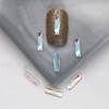Wengenie mismo estilo Aurora Hielo transparente plano forma especial joya para uñas de diamante Red de diamantes popular punta del dedo Diamante mezclado venta al por mayor