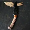 Adaga de Cristal de Opala de Obsidiana Natural Crua Transfronteiriça Faca Garra de Adaga Esculpida e Polida à Mão Ornamento