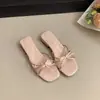 Sandalias de Hada de Verano 2025 para Mujer para Usar con Faldas, Sandalias Slip-On con Lazo Estilo Francés para Mujer