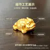 Adornos Populares de Sapo Dorado, Adornos de Sapo de Oro Arena, Sapo Dorado Hecho a Mano Creativo para Dinero, Adornos para Apertura de Casa y Sala de Estar