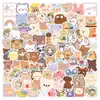 500 estilo coreano kawaii oso para beber pegatinas de cuenta manual para equipaje cuaderno coche pegatinas impermeables al por mayor