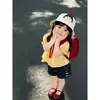 Conjunto de Verano para Niña 2026 Nuevo Estilo Moda Bebé Camisa de Muñeca y Pantalones Cortos de Mezclilla Elegantes Conjunto de Dos Piezas de Verano Moderno