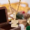 Collar Colgante de 26 Letras Completo de Diamante de Lujo Ligero Nueva Moda Transfronterizo Europeo y Americano 2026 para Mujeres Joyería Hip-Hop de Moda Venta al por Mayor