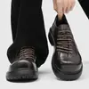 Mocasines gruesos, de plataforma, que aumentan la altura para hombre - versátiles, retro y casuales - 6058
