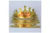 Sombrero de Pastel de Cumpleaños Personalizable para Niños, Corona Ajustable de Moda para Fiesta de Primer Cumpleaños, Sombrero de Accesorio de Disfraz de Cumpleaños